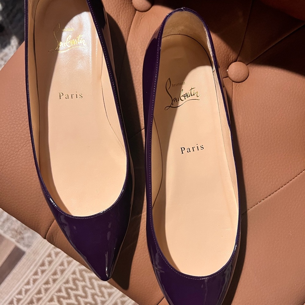 Christian Louboutin Purple Flats - Picture 10 of 11